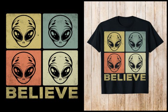 Believe Alien UFO Retro Vintage T-shirt Review