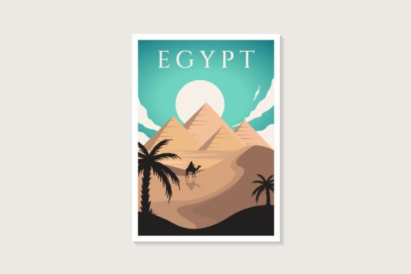 Retro Cairo Egypt Poster Design Review