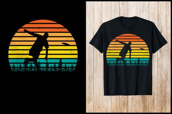 Retro Vintage Golf Disk Playing T-Shirt