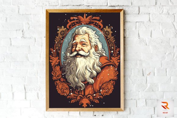 Retro Vintage Santa Claus Wall Art Review