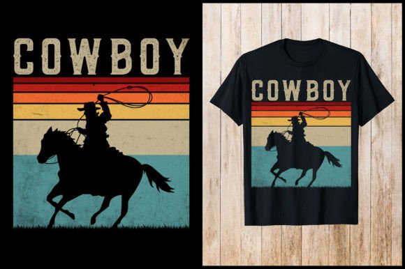 Review: Cowboy Vintage Retro Cowboy T-Shirt Design