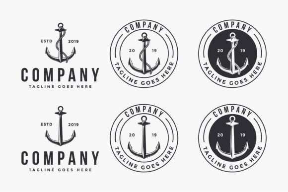 Reviewing the Set of Vintage Retro Anchor Logo for Embroidery