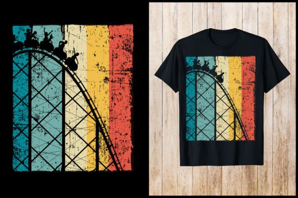 Roller Coasters Retro T-shirt Design Review