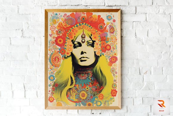 Vintage Retro Hippie Girl Embroidery Review