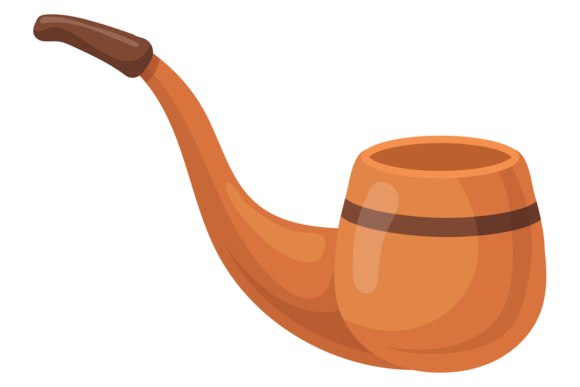 Vintage Smoking Pipe for Tobacco. Retro